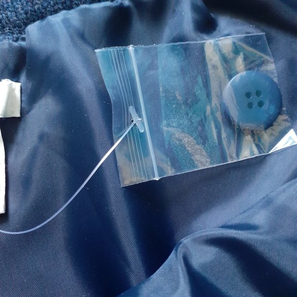 NEW Sundance Home Front Lambswool Blend Tweed Skirt Blue Size M - Picture 9 of 11